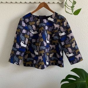 Cat printed blouse